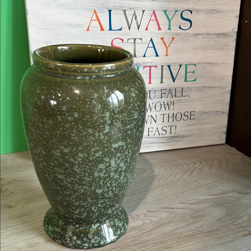 Elegant Green Ceramic Vase